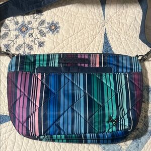 Lug Multicolor Striped Crossbody Bag